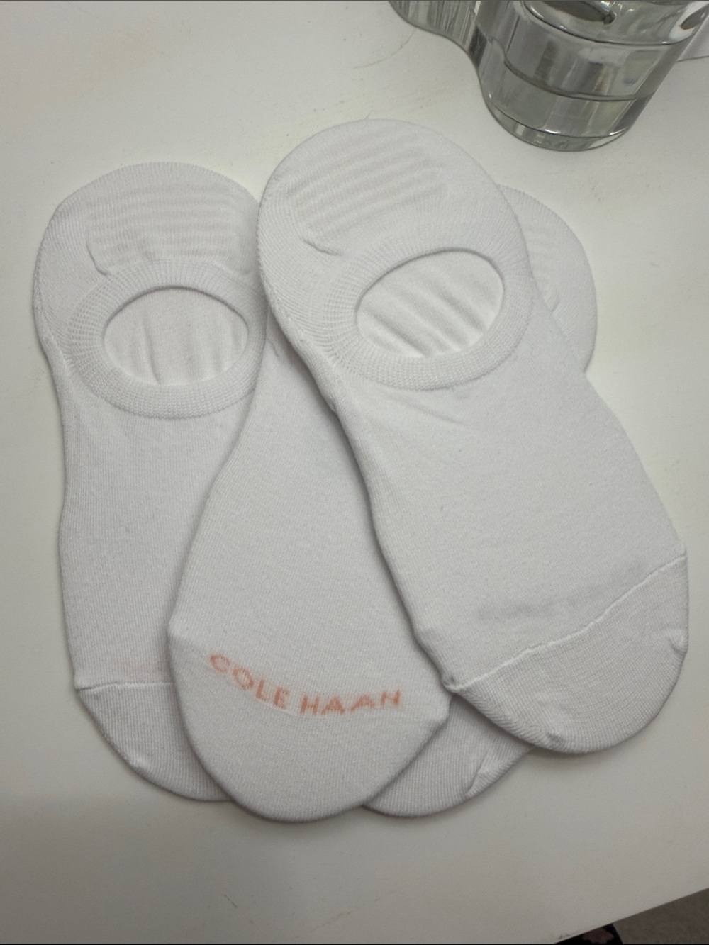 Cole Haan White Low-Cut No-Show Liner Socks - Pack of 4